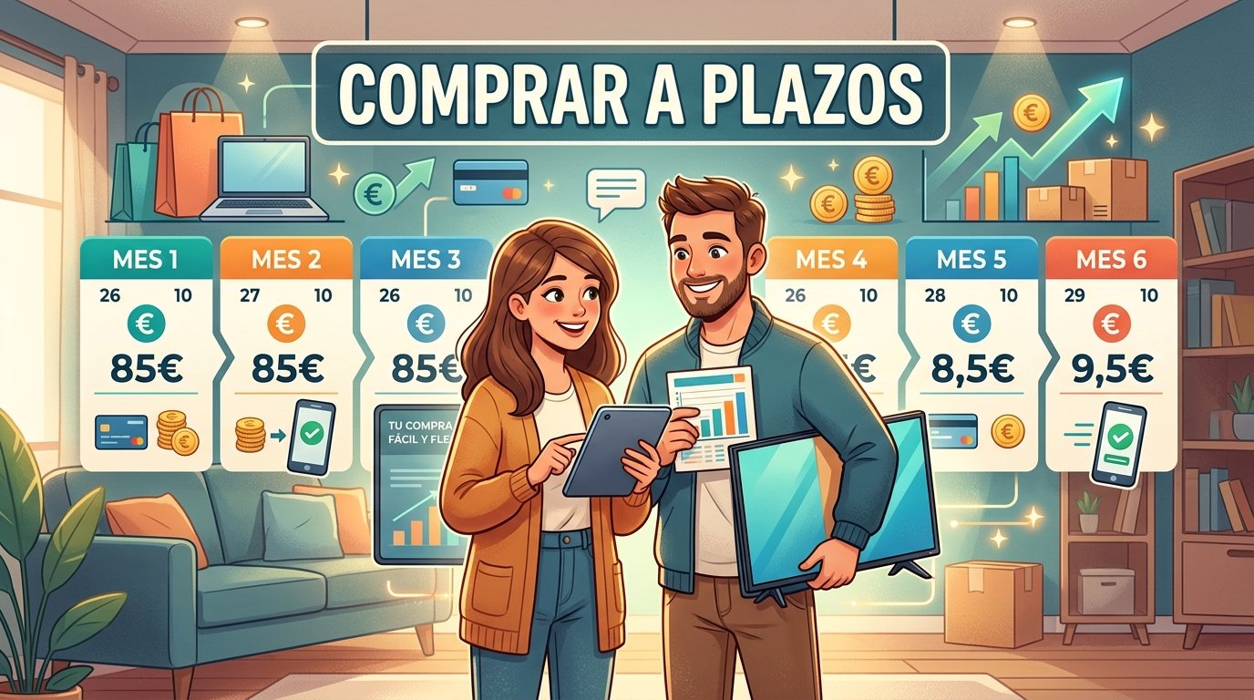 Ilustración de comprar a plazos.